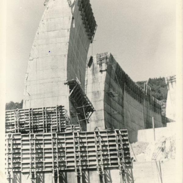 Брана на Гружанском језеру у изградњи